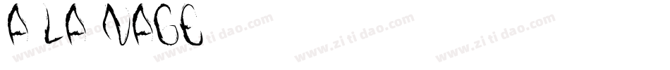 A La Nage手机版字体转换
